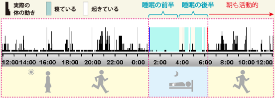 【グラフ】朝早く起きてしまうパターン